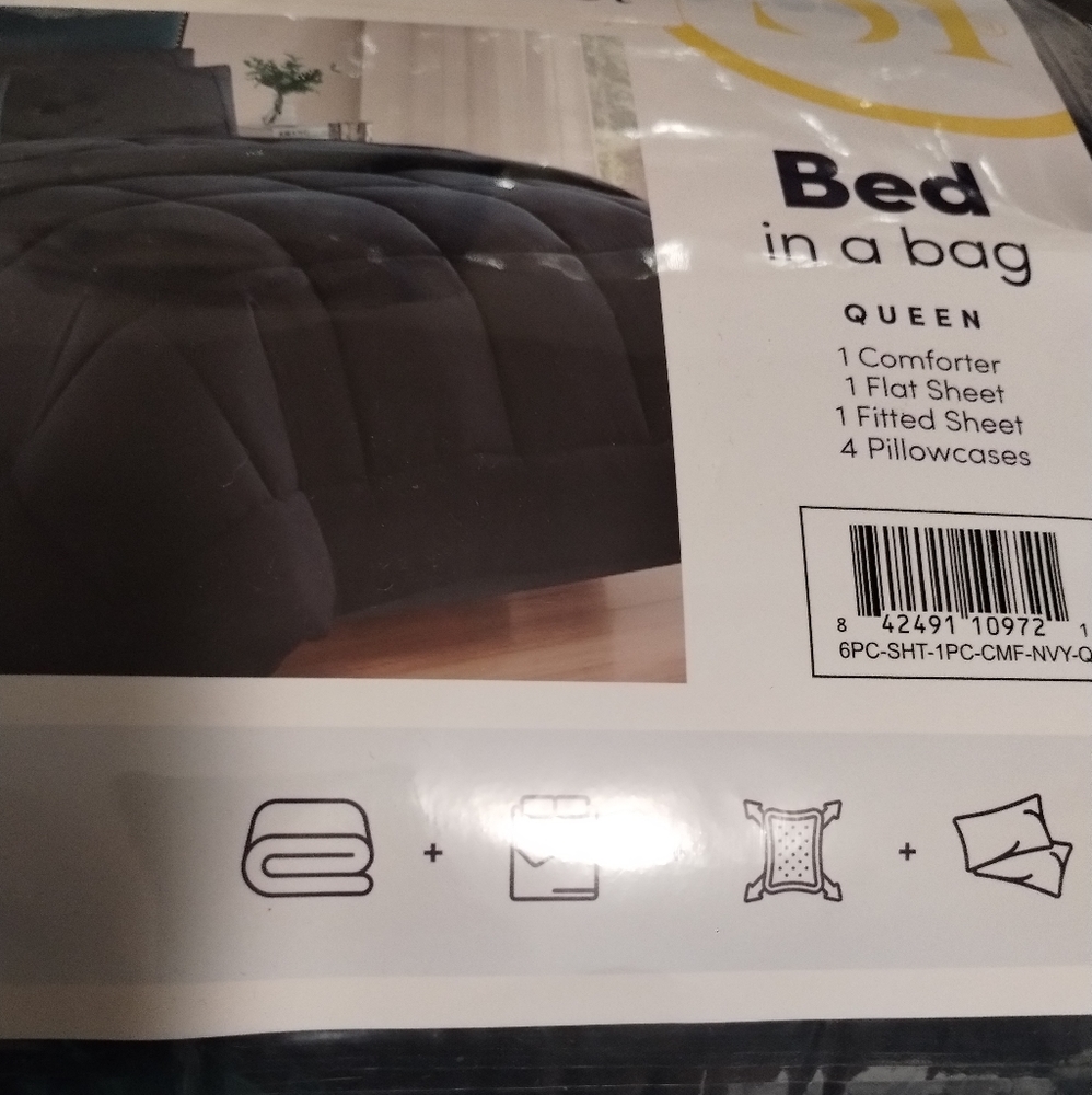 SWEET HOME COLLECTION Down Alternative 7-Pc. Queen Comforter Set - Picture 11 of 11